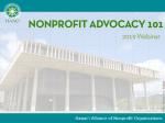 2019-2020 Nonprofit Advocacy Webinar (On-Demand)